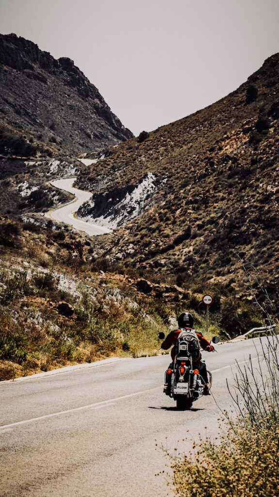 Riding your motorscycle in the mountains